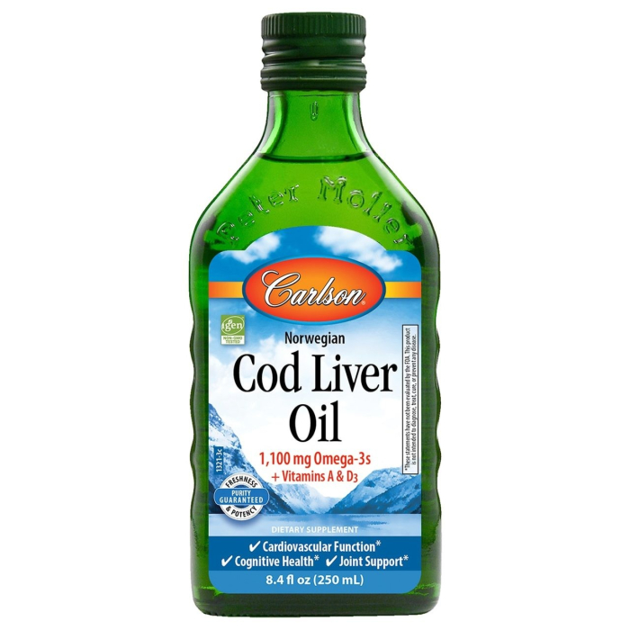 Carlson Cod Liver Oil, Natural, 8.4 fl. oz.
