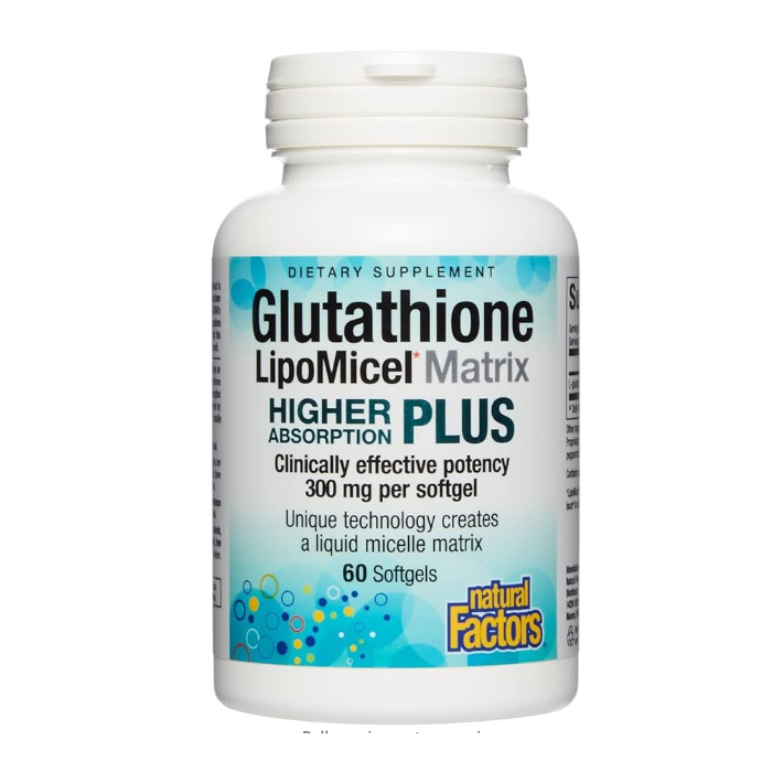 Natural Factors Glutathione Lipomicel Matrix, 60 softgels