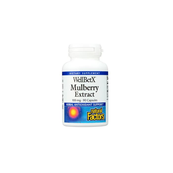 Natural Factors WellBetX Mulberry Extrace, 100mg, 90 capsules