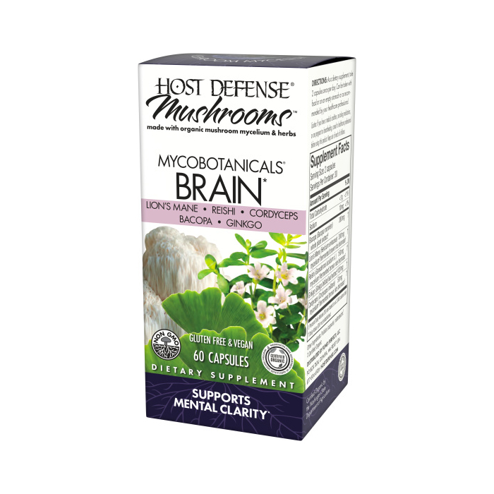 Host Defense MycoBotanicals Brain, 60 Capsules