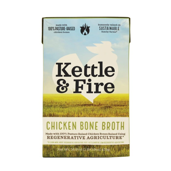 Kettle & Fire Regenerative Chicken Bone Broth - Front view