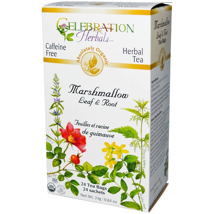 Celebration Herbals Organic Marshmallow Leaf & Root Tea - Front view