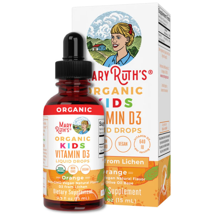 MaryRuth's Organic Kids Vitamin D3 Liquid Drops - Front view