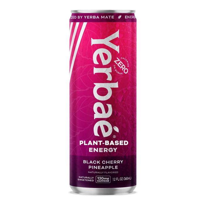 Yerbae Black Cherry Pineapple Plant Based Energy Drink - Front view