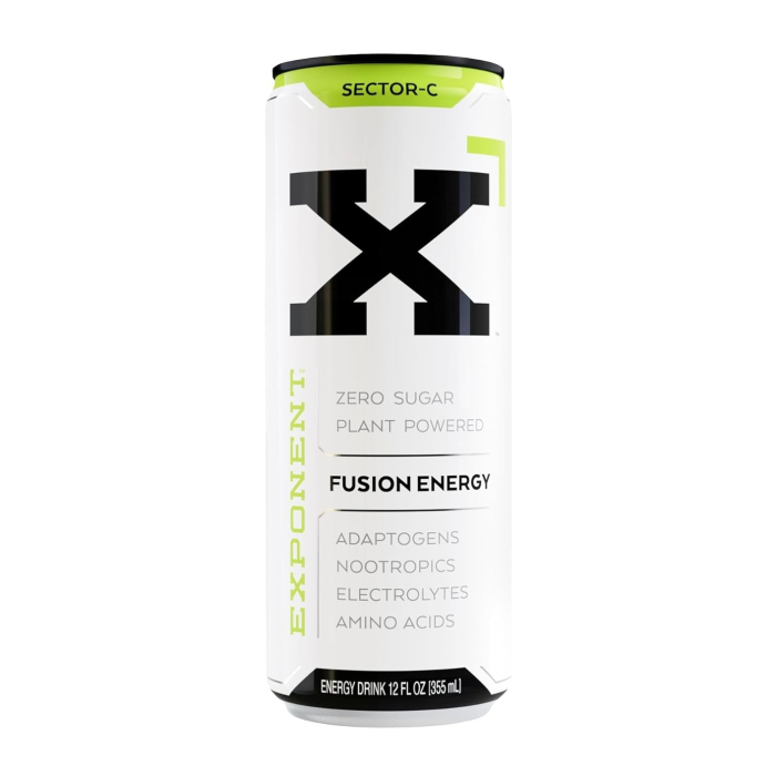 Exponent Energy Sector-C Fusion Energy Drink - Front view