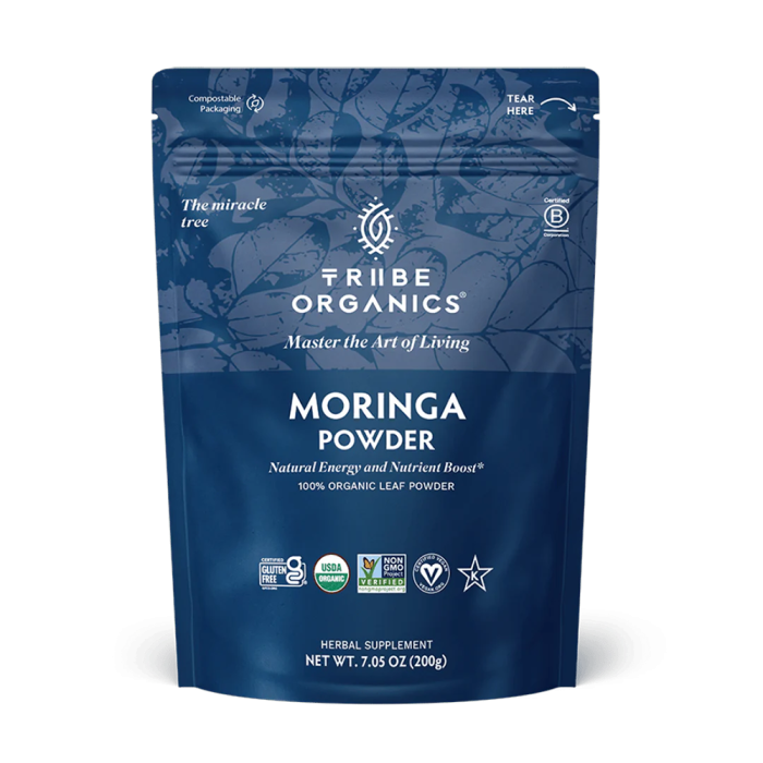 Tribe Organics Moringa Powder - Front view