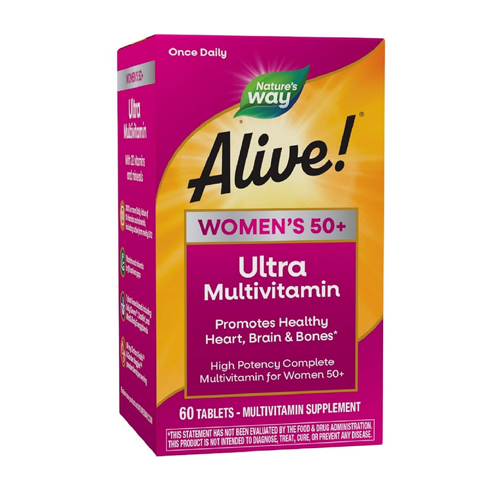 Nature's Way Alive Once Daily Women's 50+ Ultra Potency Multivitamin, 60 Tablets