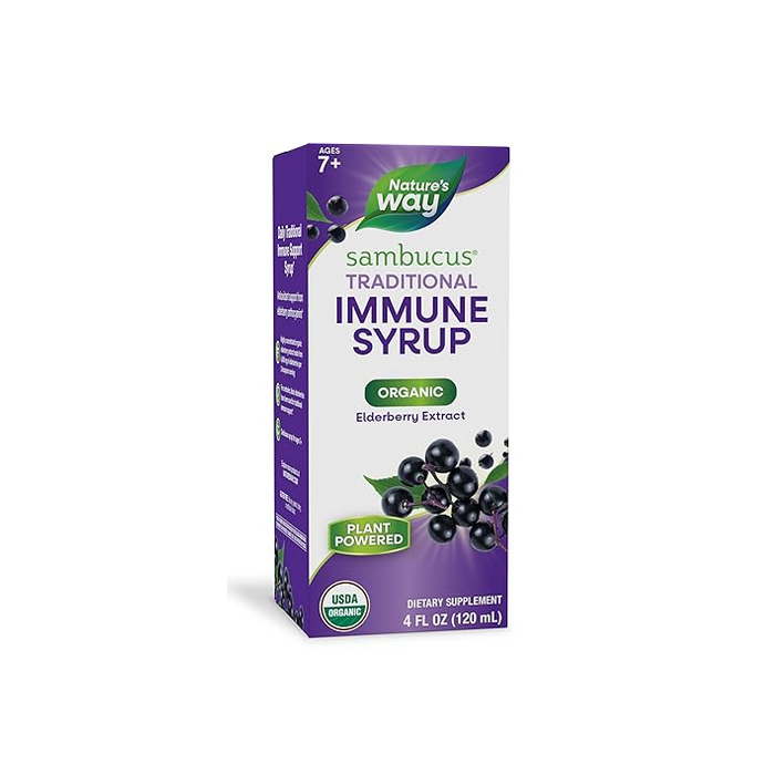 Nature's Way Organic Sambucus Elderberry Syrup, 4 fl. oz.