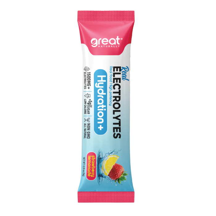 Great Naturally Electrolytes Hydration+ Strawberry Lemonade Stick
