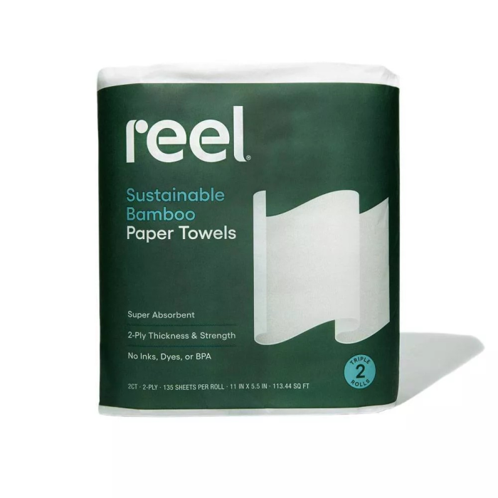 Reel Paper Bamboo Paper Towels - Front view