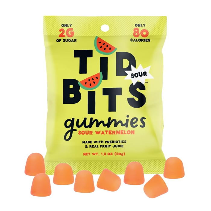 TiDBiTS Candy Sour Watermelon Gummies - Front view