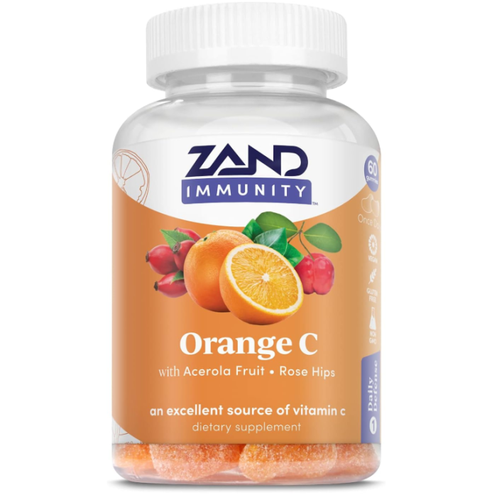 Zand Orange C Gummies, 60 Gummies