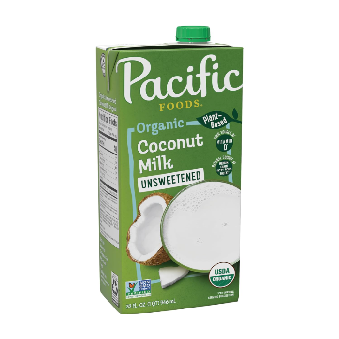 Pacific Foods Unsweetened Coconut Milk, 32 oz.