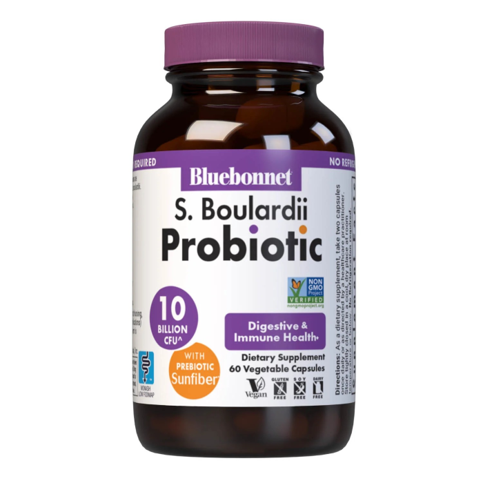 Bluebonnet S. Boulardii Probiotic 10 Billion CFU^ - Front view