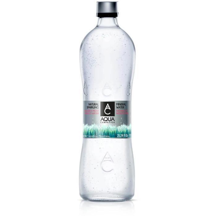 Aqua Carpatica Naturally Sparkling Mineral Water - Front view