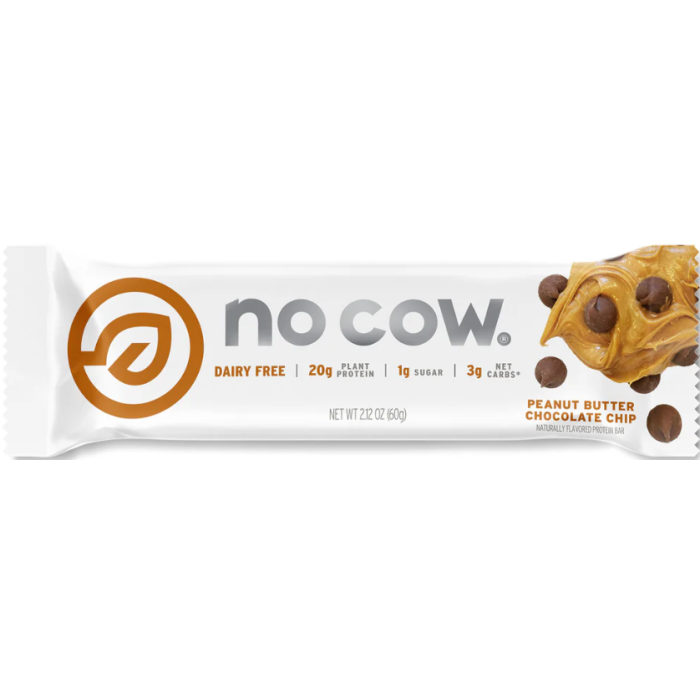 No Cow Peanut Butter Chocolate Chip Protein Bar, 2.12oz.