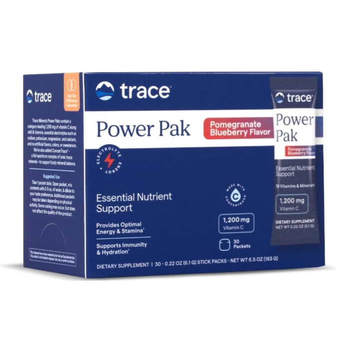 Trace Minerals Electrolyte Stamina Power Pak, Pomegranate Blueberry Flavor, 30-Packets