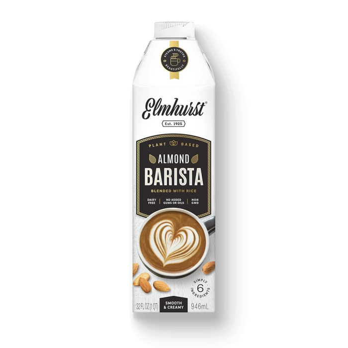 Elmhurst Barista Edition Almond Milk - Front view