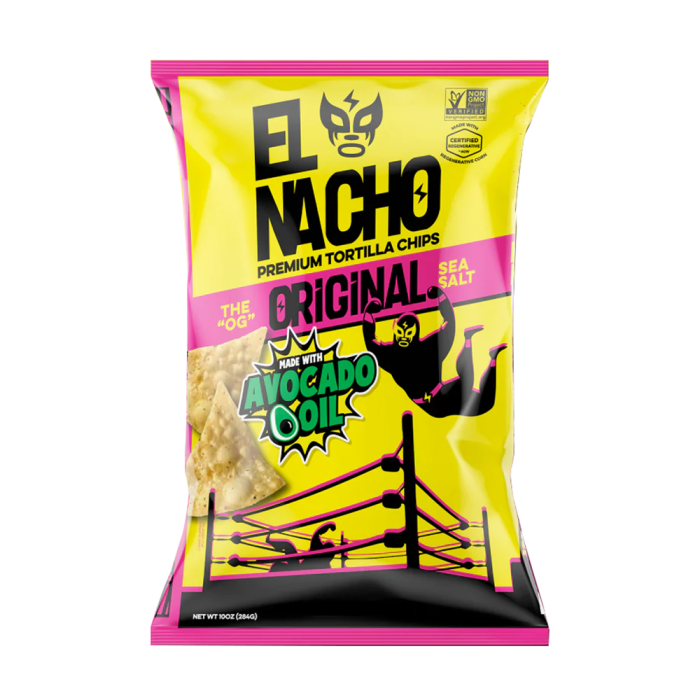 El Nacho Tortilla Chips with Avocado Oil Original - Front view