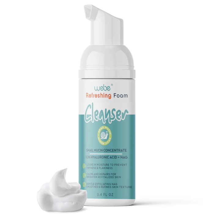 Webe Naturals Refreshing Foam Facial Cleanser - Front view