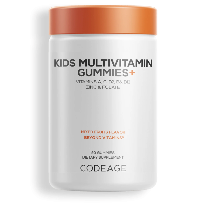 Codeage Kids Multivitamin Gummies+ - Front view