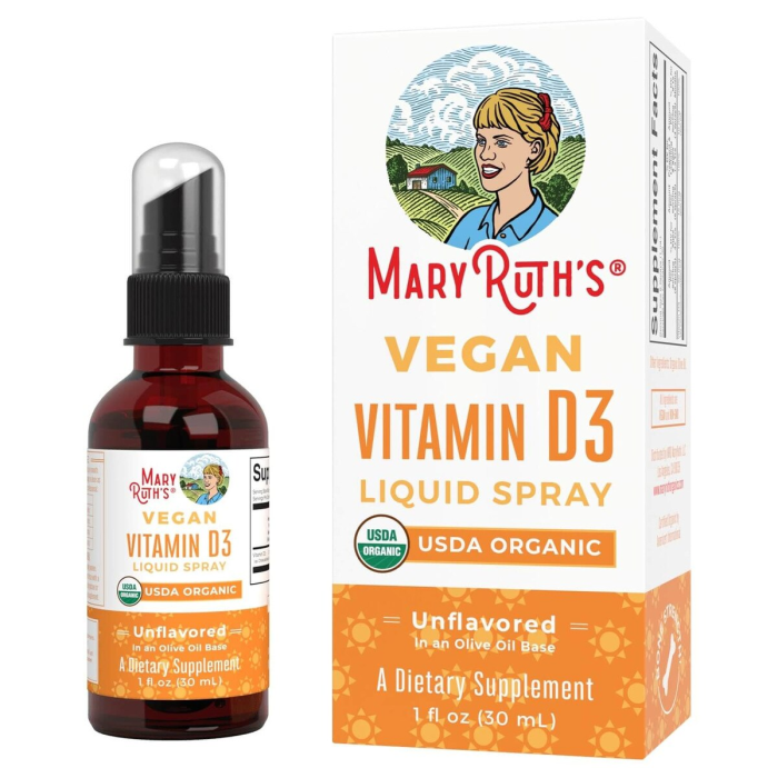 MaryRuth's Vegan Vitamin D3 Liquid Spray - Front view