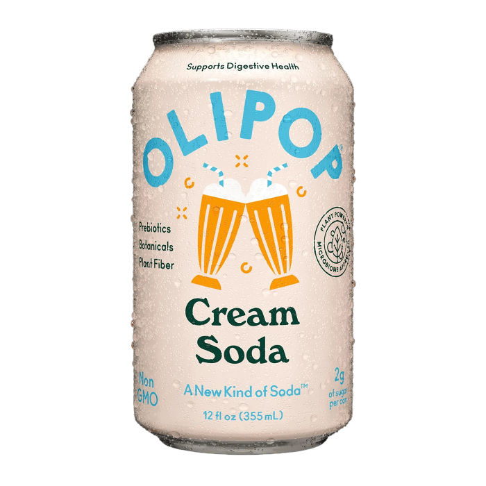 Olipop Classic Cream Soda Prebiotic Soda - Front view