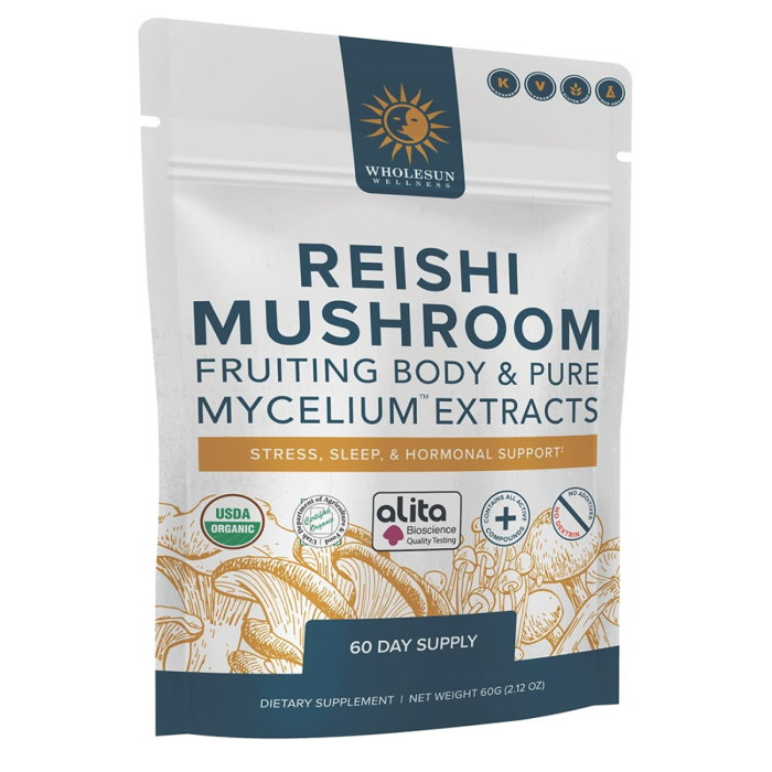Wholesun Wellness Reishi Mushroom Extract Powder - Front view