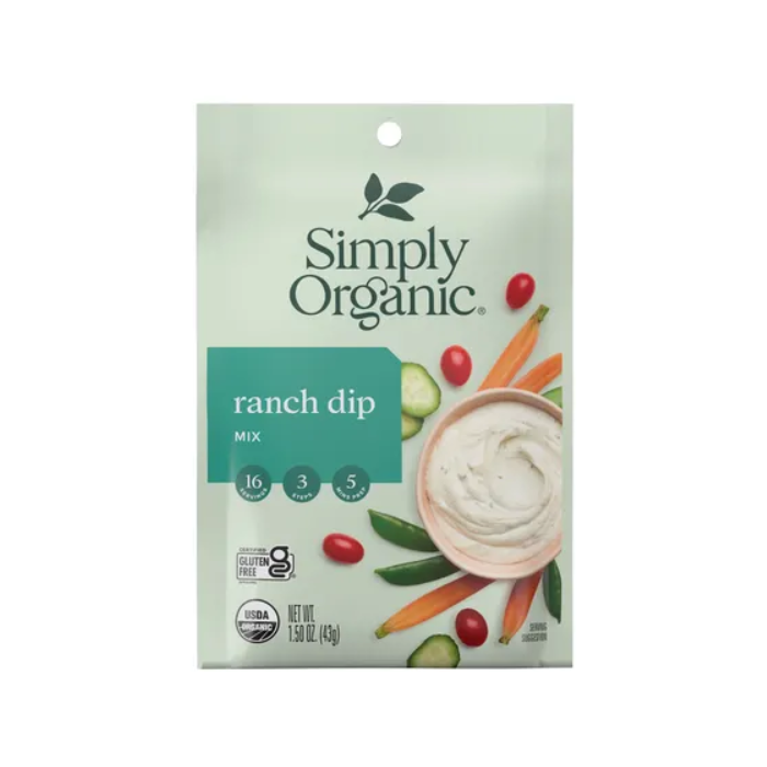 Simply Organic Ranch Dip Mix, 1.5 oz.