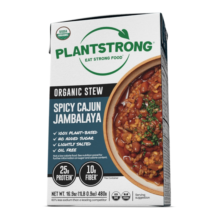 Plantstrong Spicy Cajun Jambalaya Stew - Front view