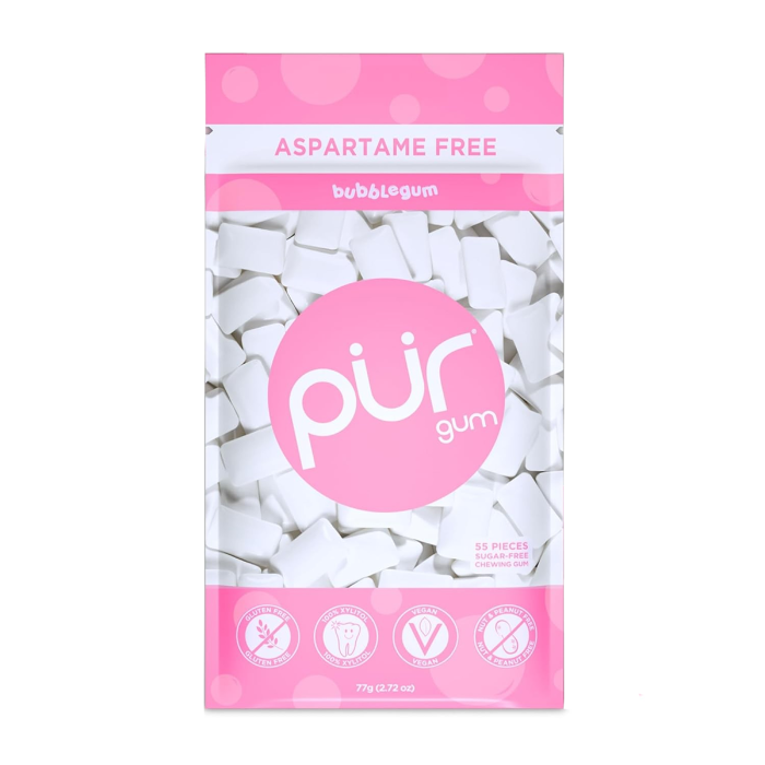 Pur Gum Bubblegum 55 Pieces - Front view