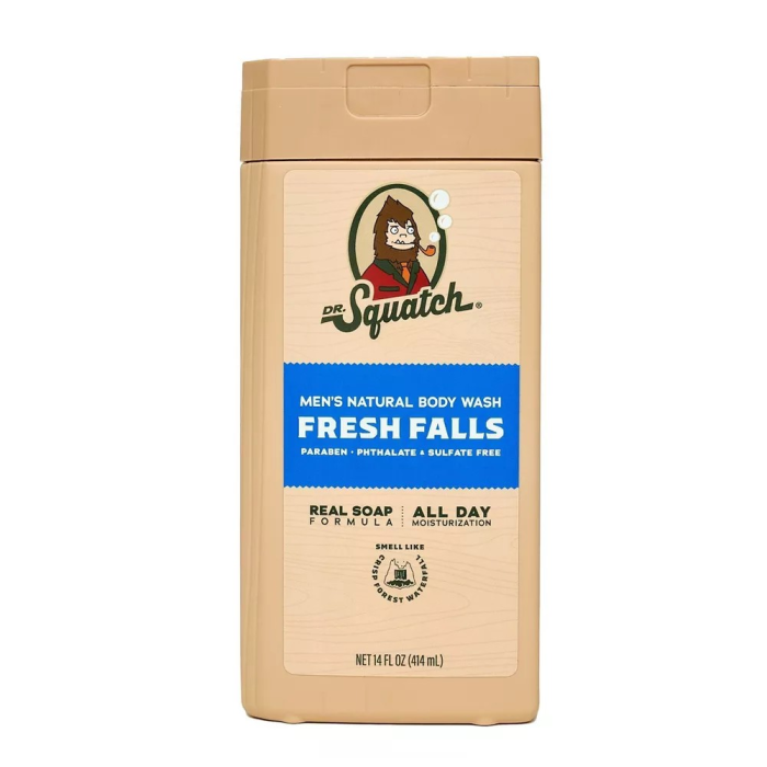 Dr. Squatch Men's Natural Body Wash Fresh Falls - Front view