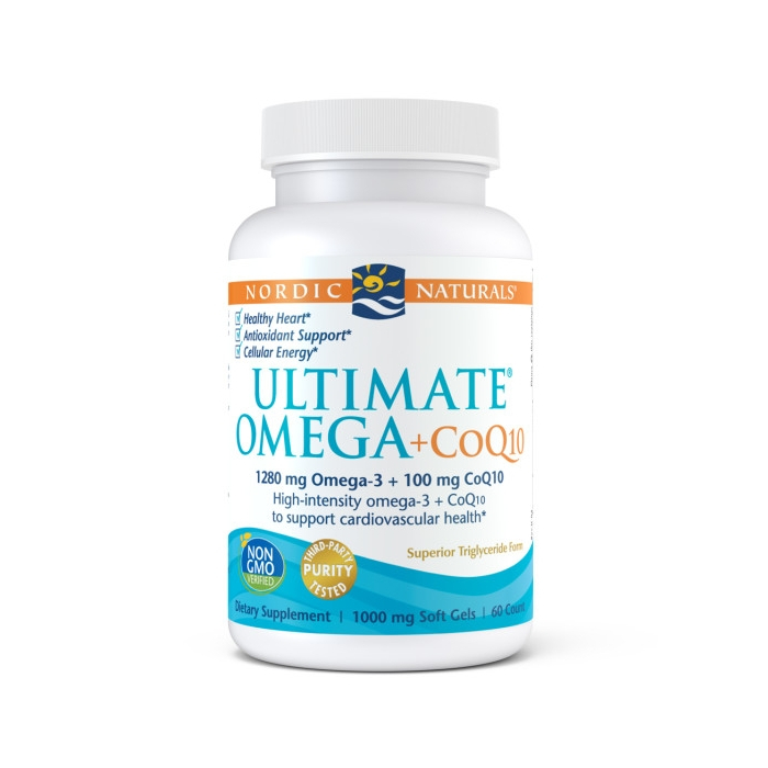 Nordic Naturals Ultimate Omega + CoQ10, 60 Softgels