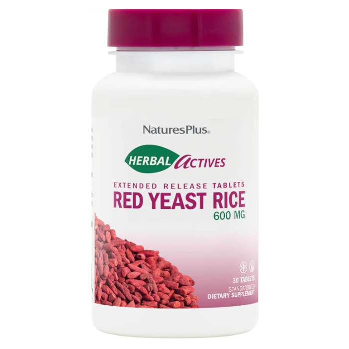 Nature's Plus Herbal Active Red Yeast Rice Extended Release 600 mg, 30 Tablets
