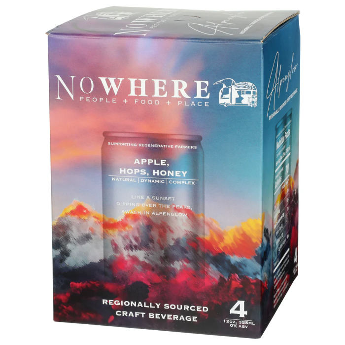 Nowhere Non-Alcoholic Mocktail Alpenglow - Front view