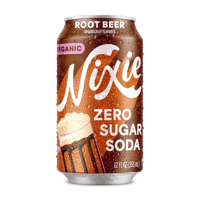 Nixie Organic Zero Sugar Soda Root Beer - Front view