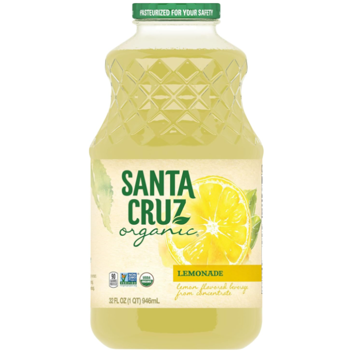 Santa Cruz Organic Lemonade, 32 oz.