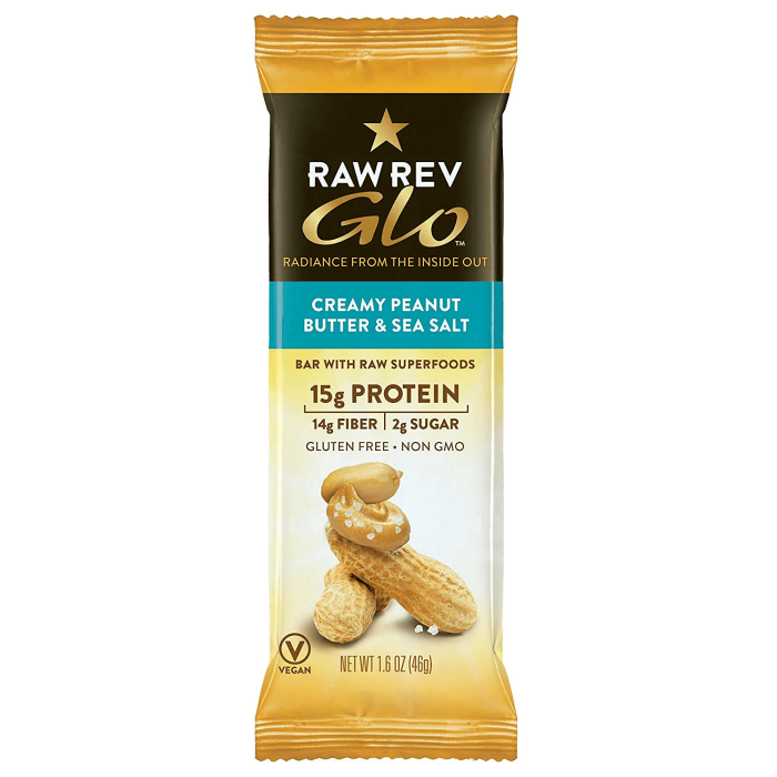 Raw Rev Glo Creamy Peanut Butter & Sea Salt Bar
