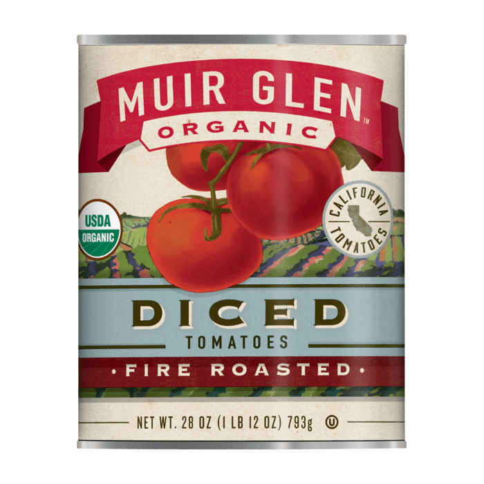 Muir Glen Fire Roasted Diced Tomatoes, 28 oz.