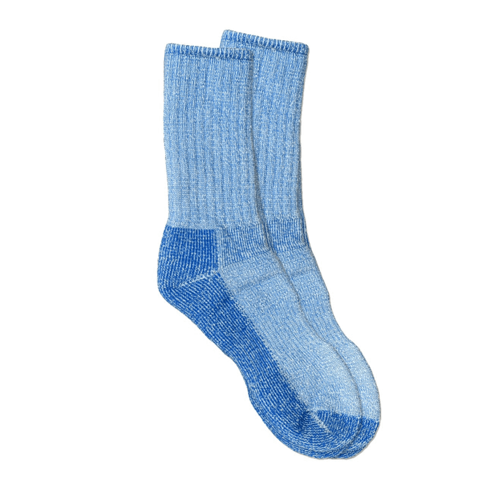Maggie's Organic Wool Killington Hiking Sock, Blue Color, Size 10-13