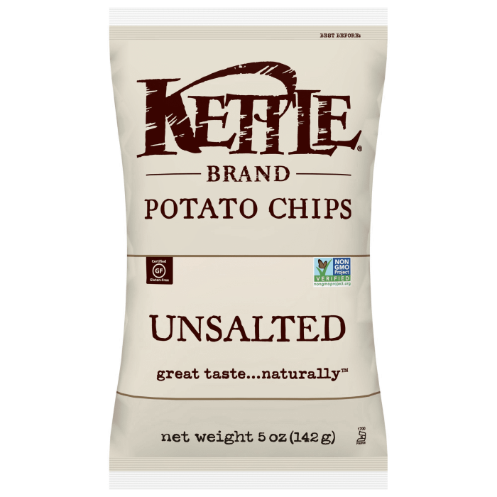 Kettle Unsalted Potato Chips - Main