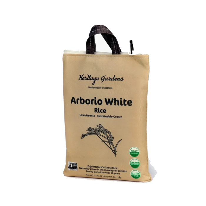 Heritage Gardens Rice White Arborio - Front view