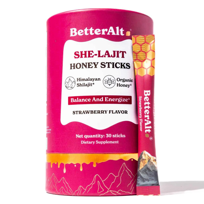 Better Alt She-Lajit Honey Sticks Strawberry Flavor - Front view