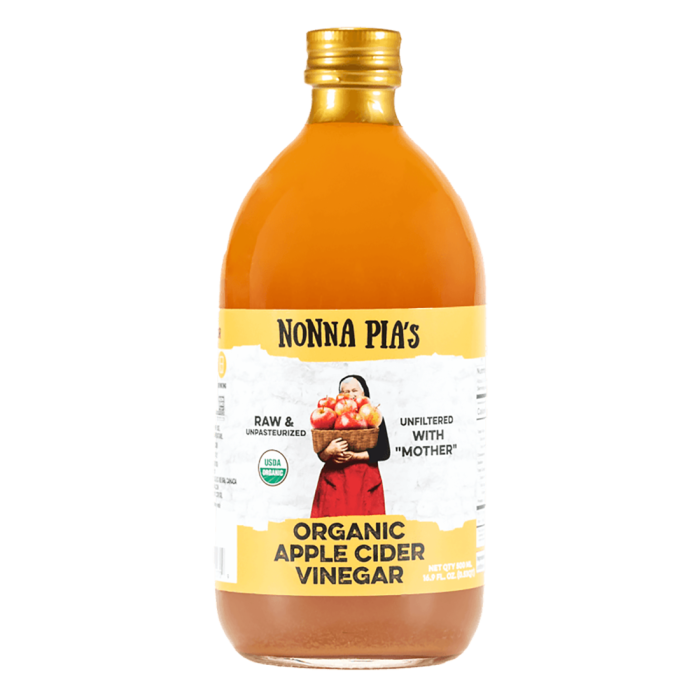 Nonna Pia's Organic Apple Cider Vinegar - Front view