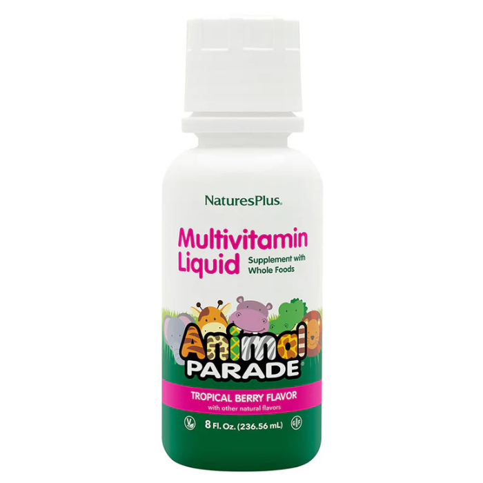 Nature's Plus Animal Parade® Liquid Children's Multivitamin Tropical Berry Flavor 8 fl. oz.