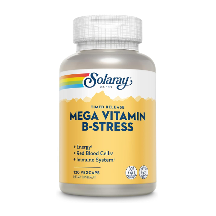 Solaray Mega B-Stress, 120 Capsules