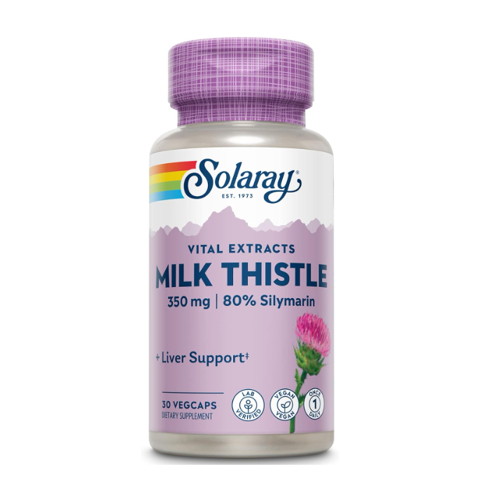 Solaray One Daily Milk Thistle Seed Extract, 350mg, 30 Capsules