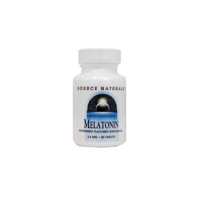 Source Naturals Peppermint Melatonin 2.5 mg, 60 Tablets