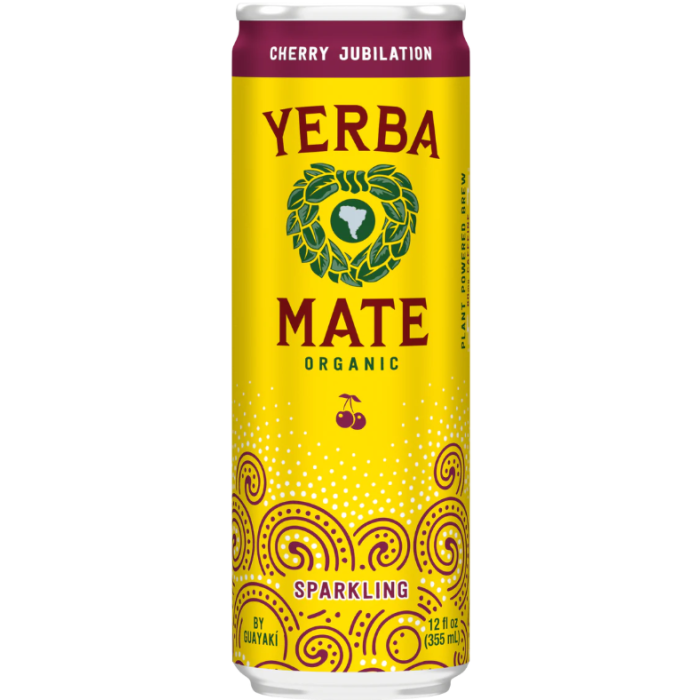 Yerba Madre Organic Sparkling Cherry Jubilation Yerba Mate, 12 oz.