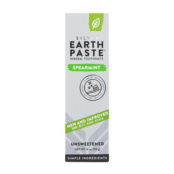 Redmond Earthpaste Unsweetened Spearmint Toothpaste, 4 oz.